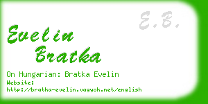 evelin bratka business card